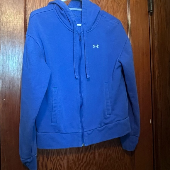 Under Armour Jackets & Blazers - Under Armour Blue Hoodie Zip Up Womens XS